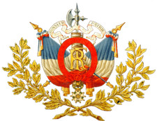 PLAQUE EN MÉTAL  armoirie