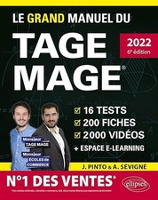 Le grand manuel du TAGE MAGE: 16 tests blancs + 200 fiches de cours + 2000 vidéo