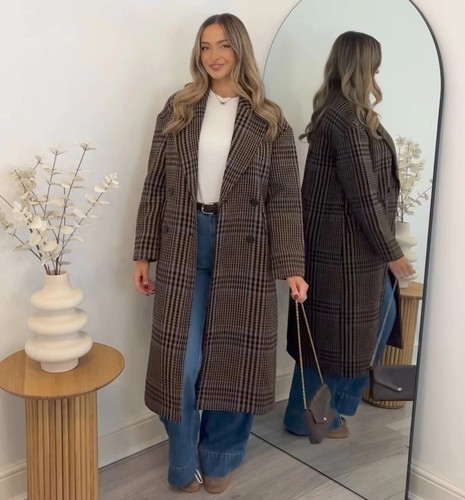 Veste manteau zara - zara, carreaux