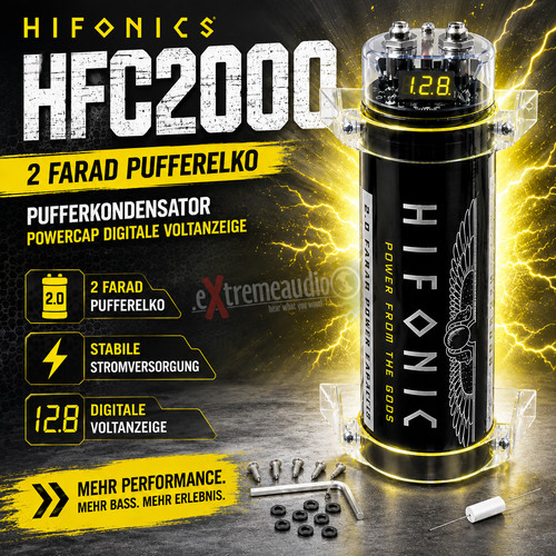 Hifonics hfc 2000 farad - hfc-2000,