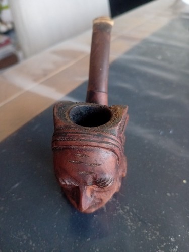 Pipe ancienne bruyère tete - pipe,