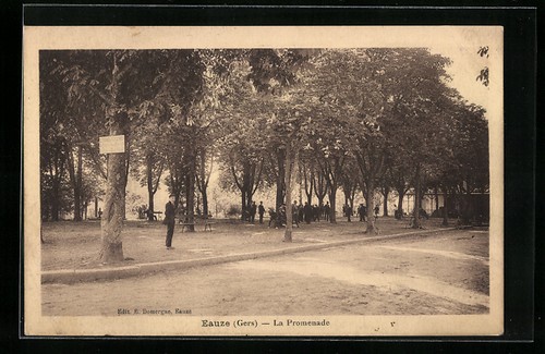 Cpa eauze promenade - cpa, eauze,