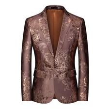 Hommes Lurex Floral Costume