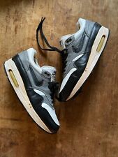 RARE 1998 OG Nike Air Max 1 Leather Graphite Black White 604028-101 patta atmos