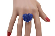 Femme Or Argent Métal Bague