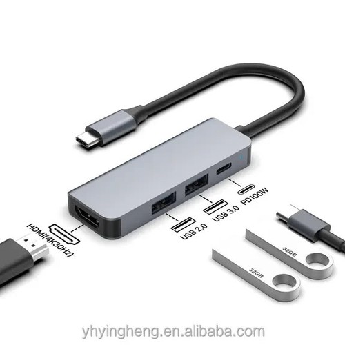 Usb moyeu 1 type - c, 4-in-1