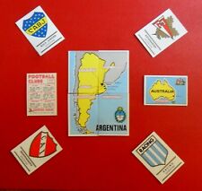 PANINI FOOTBALL CLUBS BADGES 1975 ECUSSON  MAPS  Stickers au choix pick choice 