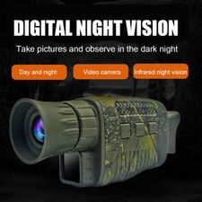 IR Night Vision Monoculaire 5X Zoom Numérique Télescope Caméra Vidéo HD 12MP ...