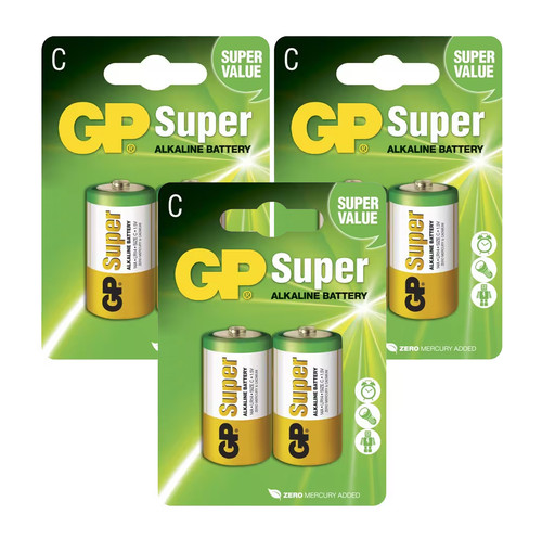 Batteries alcalines super c - super,