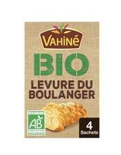 Levure du Boulanger Levée Rapide Bio VAHINE les 4 sachets de 4,5g