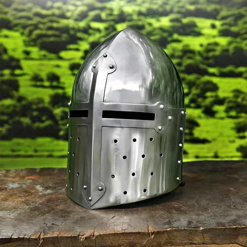 Casque croisé médiéval - croisé, |