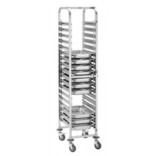 Chariot inox glissières 18 - inox,