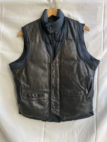 Gilet cuir 123 down - gilet,