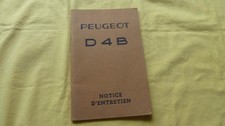 PEUGEOT D 4 B - notice