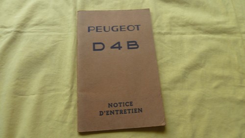 Peugeot notice - d, 4