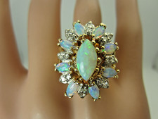 Bague Vintage En Or Jaune 14k