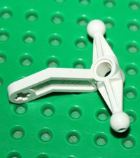 1 x Lego Technic White Steering Arm Large ref 2737  Set 5256 8865 Test Car Rare