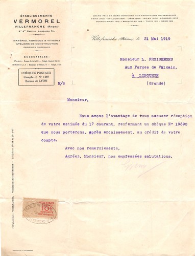 1919 ets vermorel - 1919,