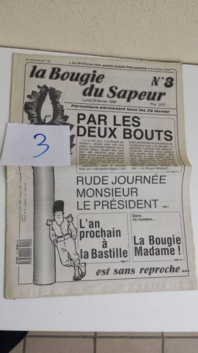 Ancien journal bougie du - ancien,