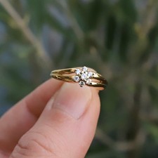Bague en or 750 millièmes