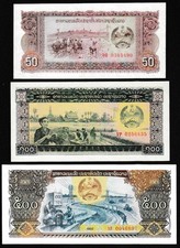 LAOS set 3 pieces 50, 100 &