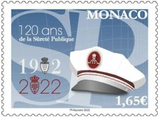 monaco 2022 120th Ann Police Department 1902 helmet  officer uniform 1v mnh 