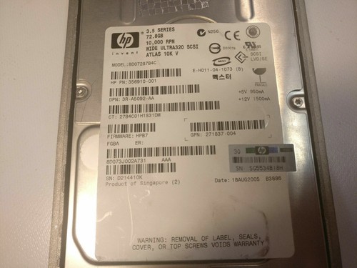 73gb u320 scsi 10k - ",