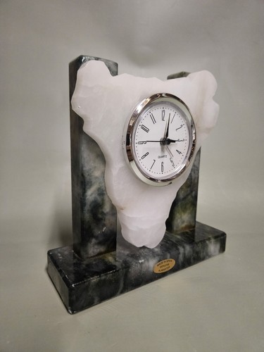Horloge albatre made - albatre,