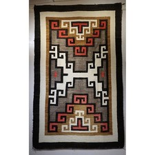 Tapis gris laine - , navaho