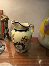 Pichet ancien en faïence de Quimper – Signature A. Breton