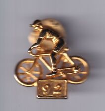 RARE PIN PINS PIN'S .. VINTAGE 92 TOUR DE FRANCE VELO CYCLING OR GOLD 3D ~US