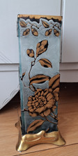 Vase Art Nouveau verre givré