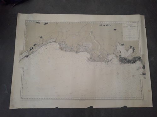 Ancienne carte marine - ancienne,