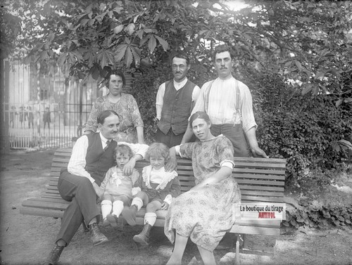 Portrait famille sur - de, un