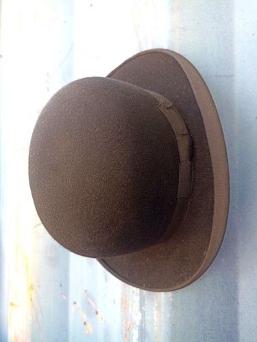 Chapeau melon noir - , feutre