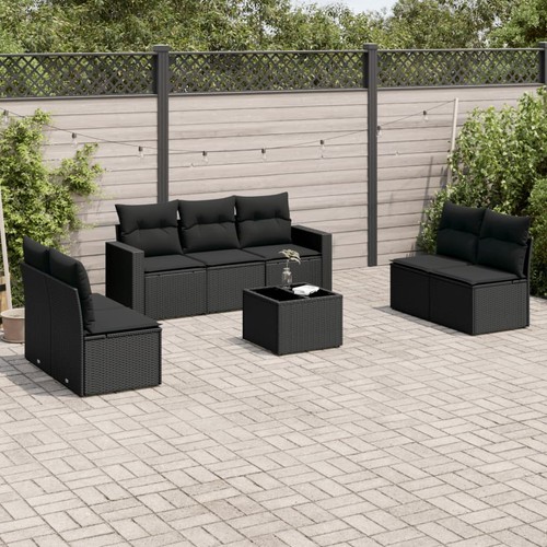 Salon jardin avec coussins - jardin,
