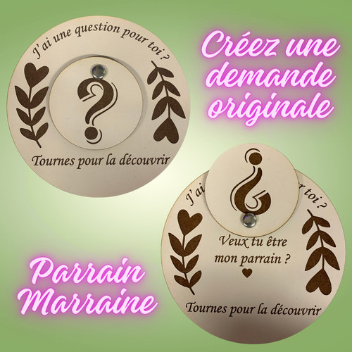 Faire part demande parrain - faire,
