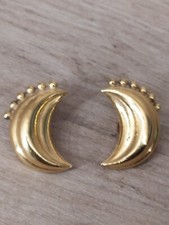 GAS Superbe Paire de Boucles d'Oreilles Métal Doré  / GAS Paris.