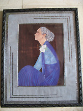 ART DECO CADRE EN BOIS NOIR