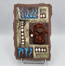 Plaque en lave émaillée à