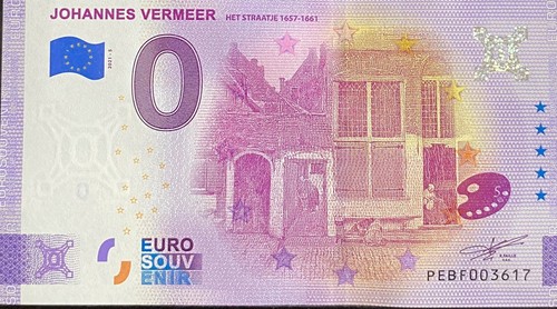 Billet euro johannes vermeer - billet,