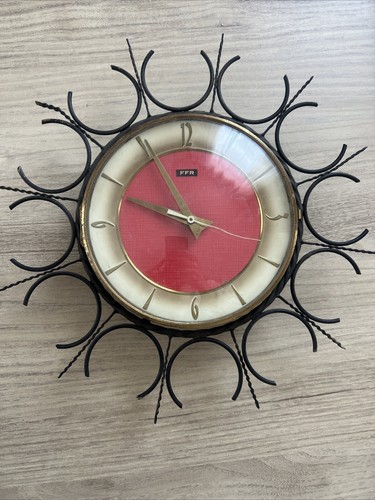 Horloge murale vintage ffr - horloge,