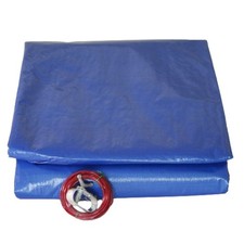 Bâche piscine ronde diamètre 6,20m avec filet d'écoulement-imperméable
