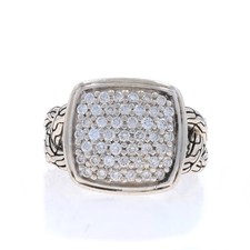Bague En Diamant Pave Tissée