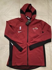 NWT NIKE THERMA FLEX Miami Heat NBA Hoodie Jacket Men Large AV0817-608