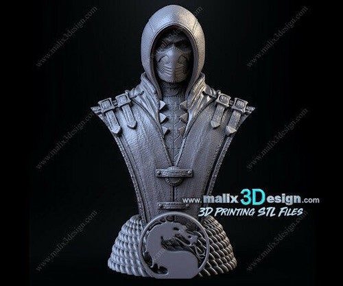 Buste scorpion impression - , 3d