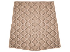 Matelassé Cuir artificiel BEIGE FONCÉ Tapis coffre pour Mazda 6 III GJ berline 2