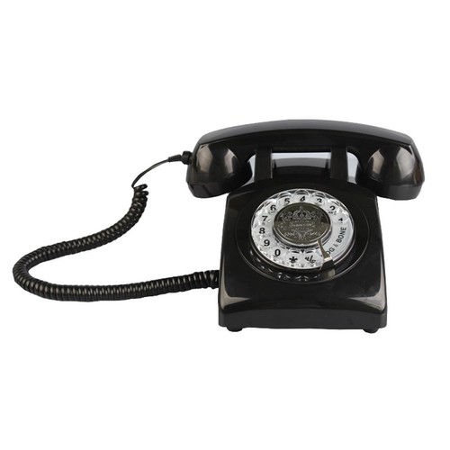 Téléphone filaire rétro - , à