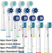 Tête De Brosse A Dent Compatible Oral B 16 Têtes Brosse A Dent Électrique 