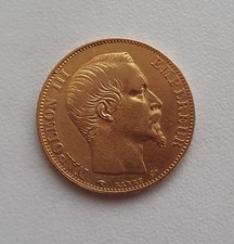 pièce 20 francs EN OR  1860 FRANCAISE napoléon 3 / NAPOLEON III EMPEREUR NEUVE